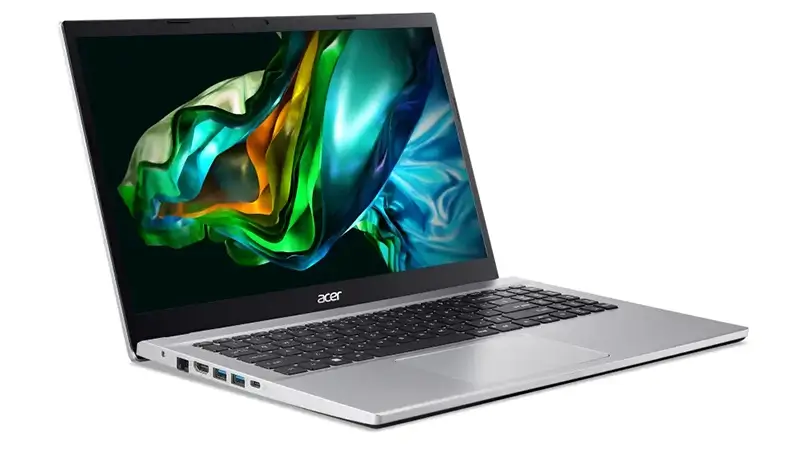Left side view of Acer Aspire 3 A315 showing USB and HDMI ports